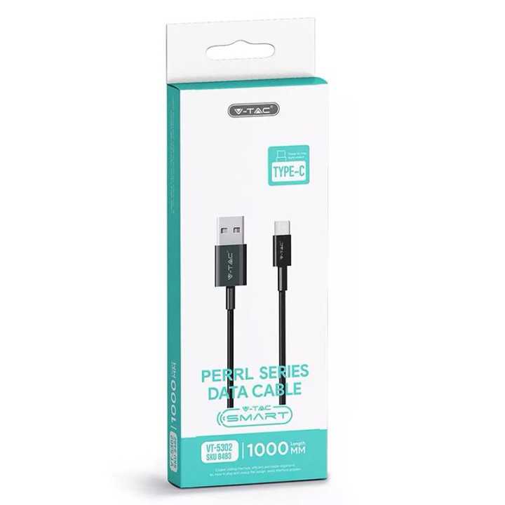 Cablu Type C 1m PEARL EDITON negru V-TAC