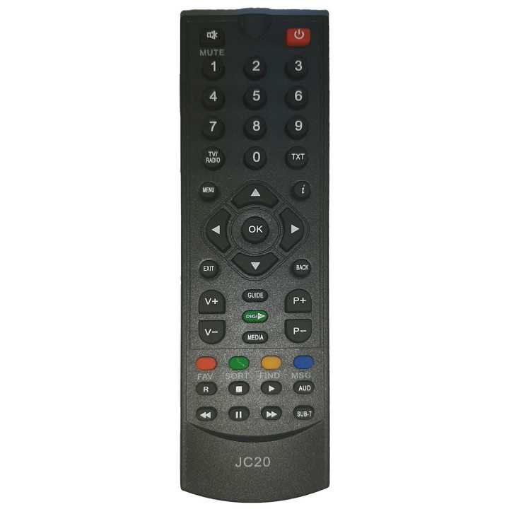Telecomanda JC20 pentru receiver DIGI cu buton albastru (364)