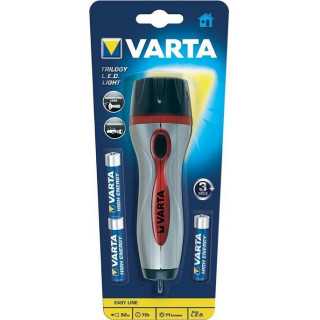 Lanterna Varta Trilogy LED 3x AAA rosu