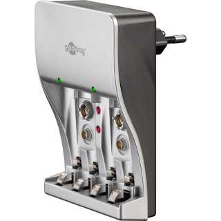 Incarcator acumulatori Ni-Cd si Ni-MH AA/AAA 2x 500mA 9V 2x 15mA 100-240VAC incarcare max 8h GOOBAY