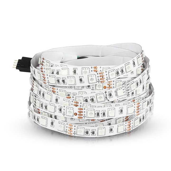 Banda LED 12V SMD5050 60LED/m 7W/m 900lm RGB IP20 5m V-TAC SKU-212120