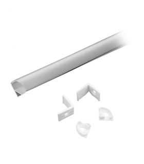 Profil aluminiu pentru banda LED 2m 15.8x15.8 mm alb pe colt V-TAC SKU-3369