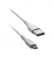 Cablu Micro USB - USB 1m 3A silicon alb CENTO C101