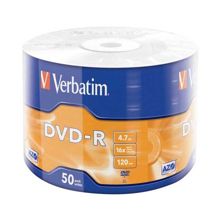 DVD-R 4.7GB 16x Verbatim set 50buc