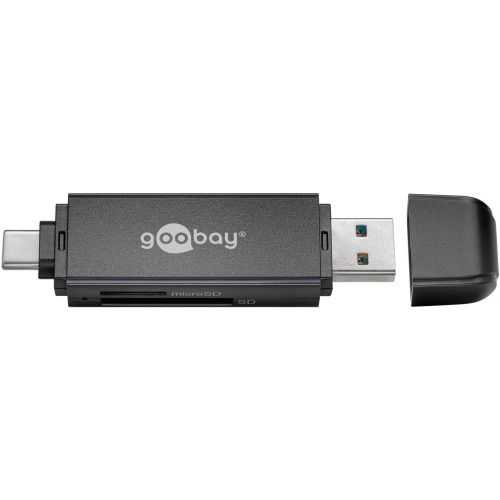 Cititor card reader USB 3.0 si USB TYPE C pentru SDXC SDHC MicroSD si SD Goobay 58261