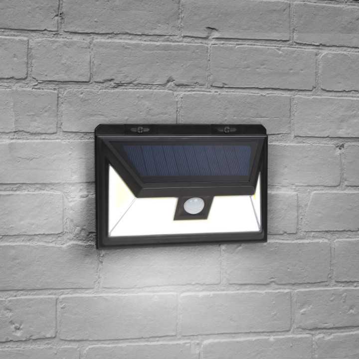 Reflector solar cu senzor de miscare 3 LED-uri COB 5W 300lm IP65 Phenom Lighting 55286