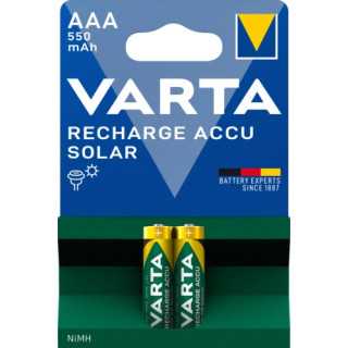 Acumulatori SOLAR R3 AAA Ni-MH 550mAh 1.2V 2buc/blister Varta 56733