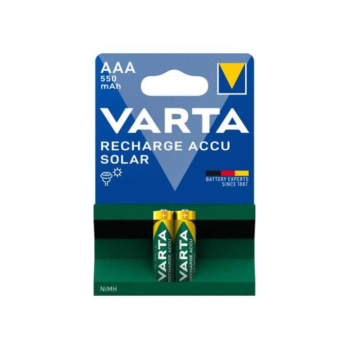 Acumulatori SOLAR R3 AAA Ni-MH 550mAh 1.2V 2buc/blister Varta 56733