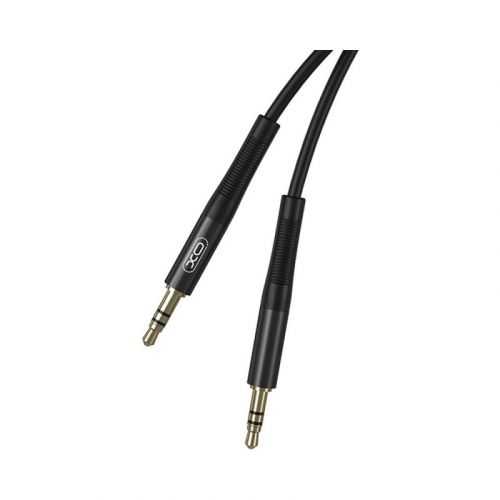 Cablu audio stereo SLIM 1m 3.5 mm Jack - 3.5 mm Jack negru XO-NB-R175A