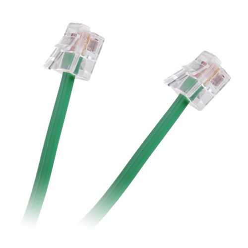 Cablu extensie telefonic verde 2m RJ11