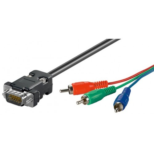 Cablu VGA la RCAx3 RGB 2m Goobay
