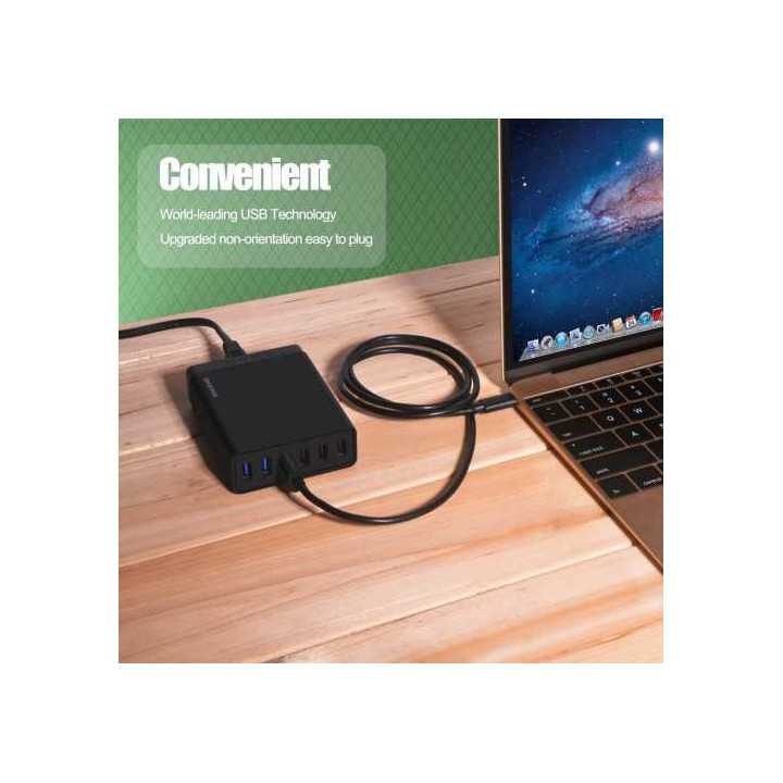 Cablu USB 2.0 A tata - USB TYPE C Choetech AC0003 2.4A 2m negru