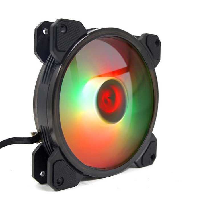 Set 3 ventilatoare Redragon F009 120mm iluminare aRGB + telecomanda si hub GC-F009