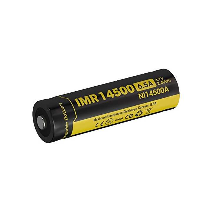 Acumulator 14500 LI-ION NITECORE NI14500A 3.7V 650mAh 6.5A cu pin