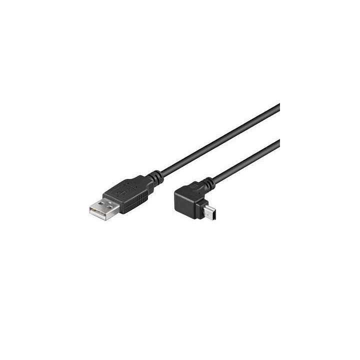 Cablu mini USB 90 grade 1.8m pentru GPS-uri Goobay