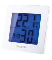 Statie meteo afisaj LCD temperatura si umiditate ceas cu alarma calendar alb SENCOR SWS 1500 W
