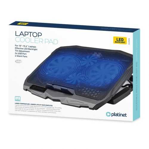 Cooling pad laptop 4 ventilatoare 2x USB PLATINET