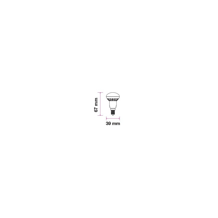 Bec LED E14 3W R39 3000K alb cald V-TAC