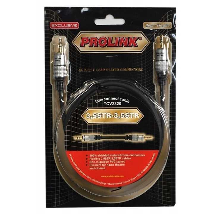 Cablu RCA mufa tata x1 din ambele parti 5m aurit negru PROLINK TCV3010-5.0