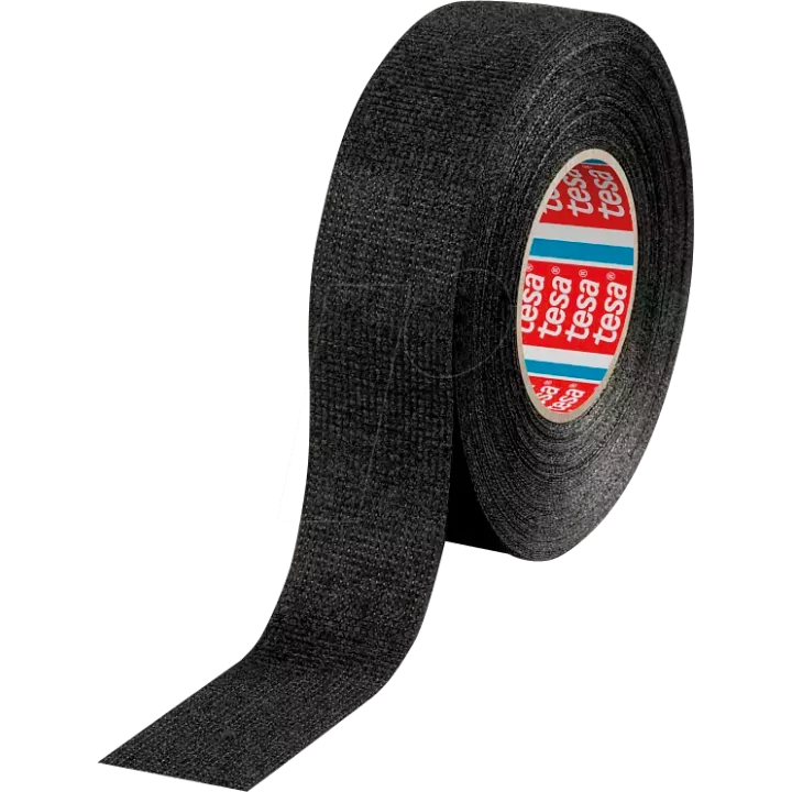 Banda textila 25mm 15m Thk 300um negru 105 grade C negru TESA 51608-00007-00