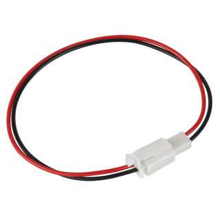 Conector DC mama-tata cu cablu 30cm 2x0.5mm pentru alimentare auto