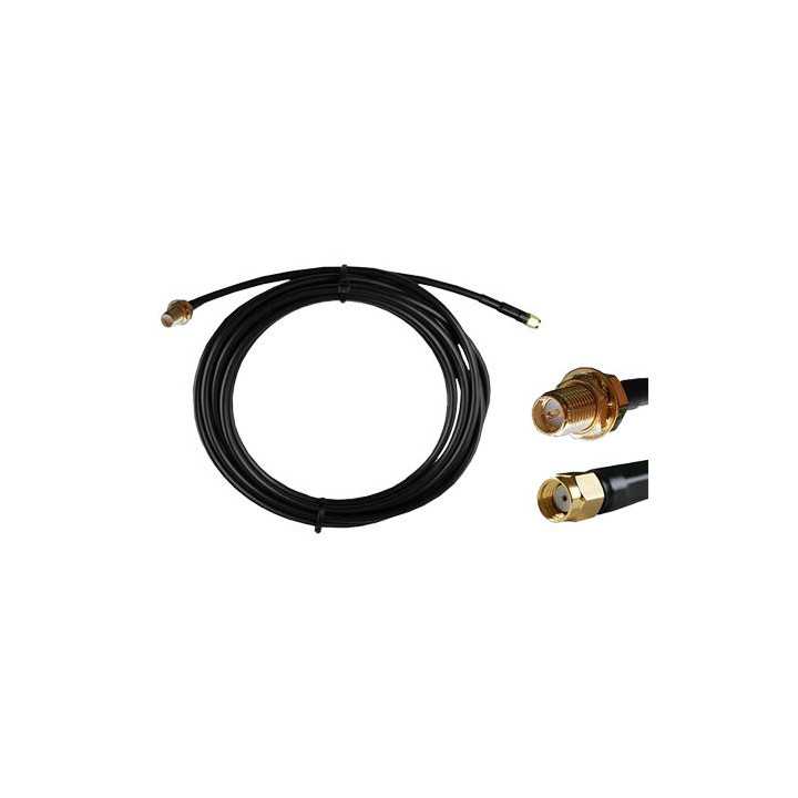 Cablu RP-SMA tata la RP-SMA mama 3m Cabletech
