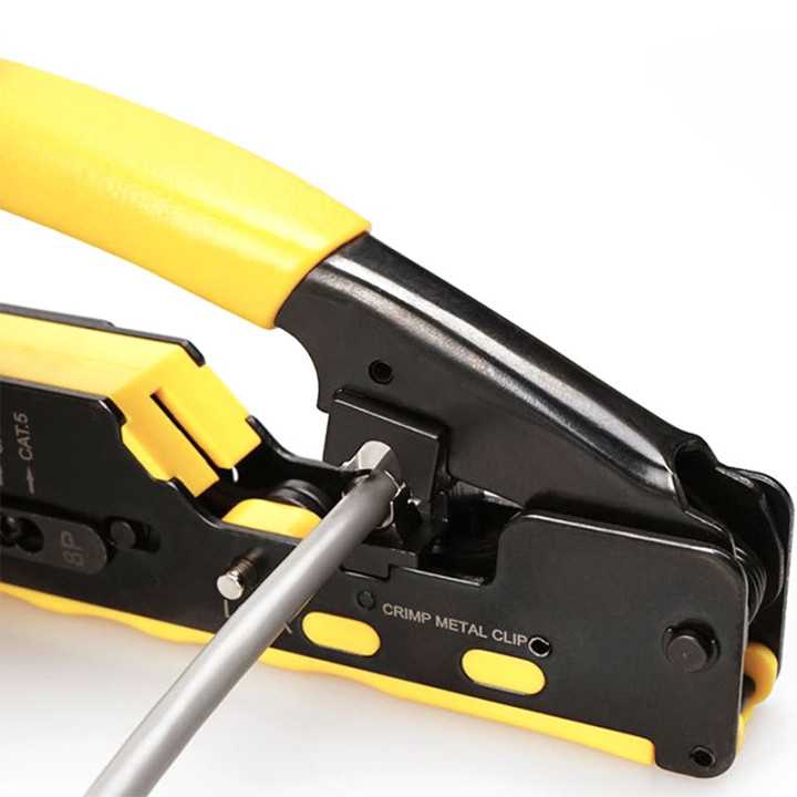 Cleste sertizare RJ45 Pass Trough CAT7 CAT6 CAT5 +RJ11 6 pin HT-7088 EUROKOMP E6059