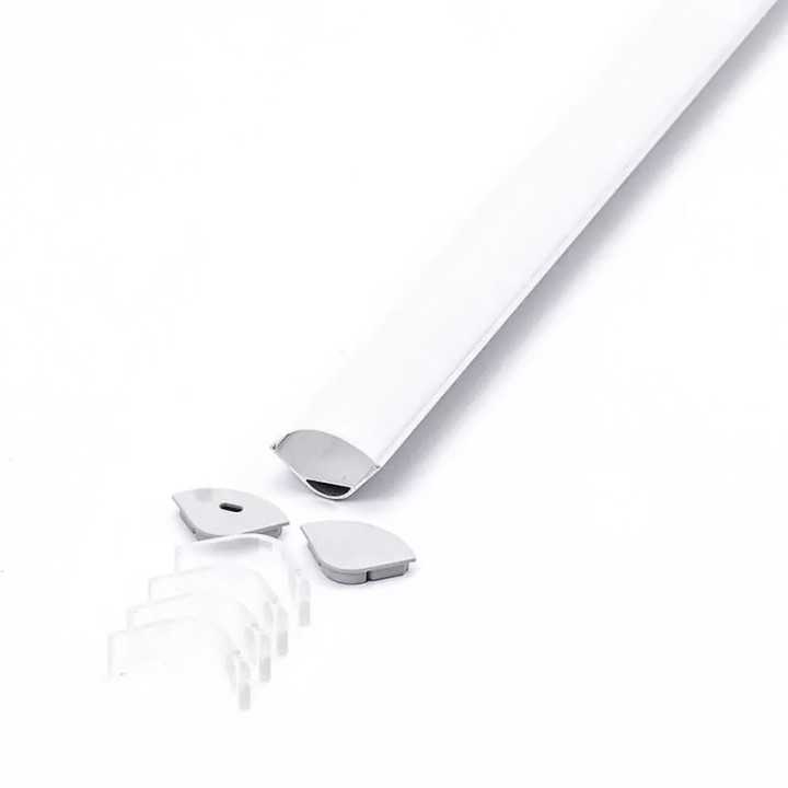 Profil aluminiu unghi 90 grade 2m MAT V-TAC SKU-3363