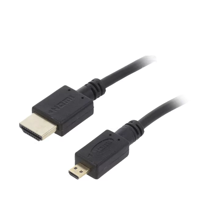 Cablu HDMI 2.0 - micro HDMI 3m 4K negru 32AWG GEMBIRD CC-HDMID-10