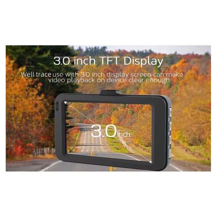 Camera auto Well Trace 1080p FHD 720p ecran 3" DVR-CAR-TRACE-WL