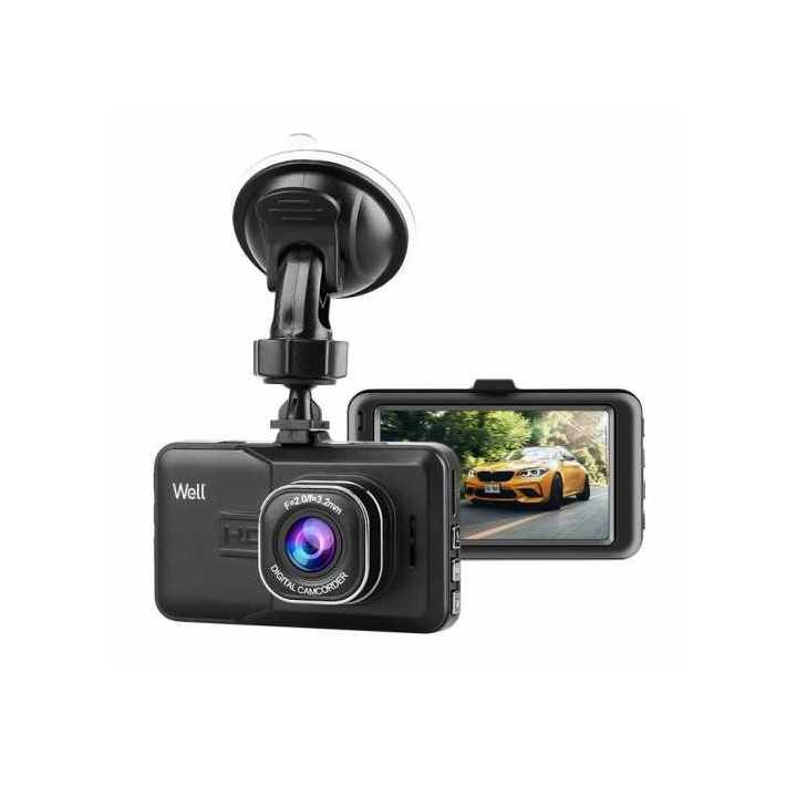 Camera auto Well Trace 1080p FHD 720p ecran 3" DVR-CAR-TRACE-WL