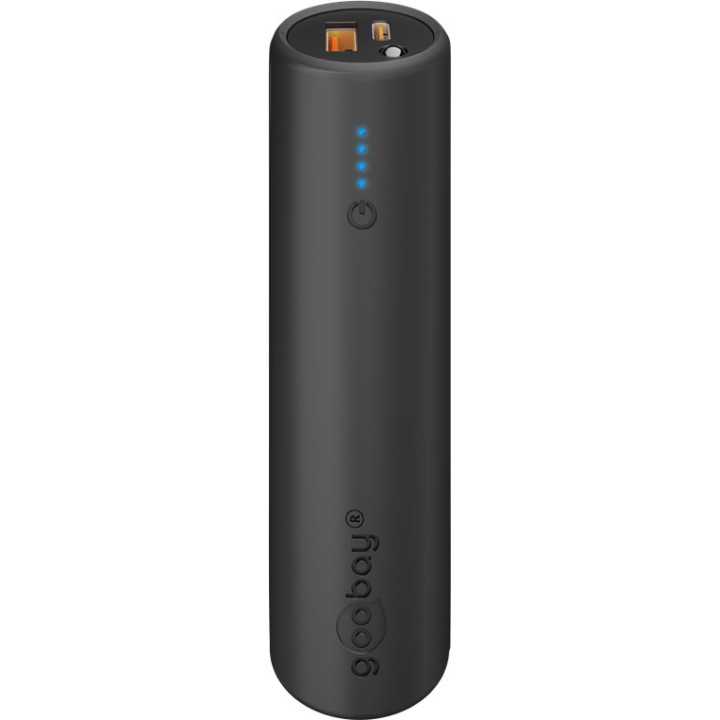 Power Bank 5.0 5000mAh suport pentru bicicleta negru USB-A/USB type C 3A 60656 Goobay