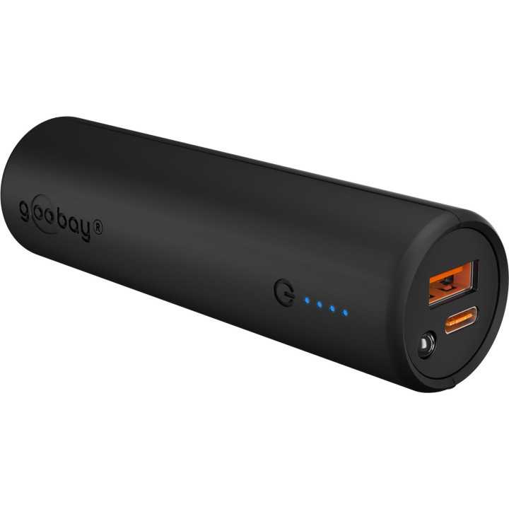 Power Bank 5.0 5000mAh suport pentru bicicleta negru USB-A/USB type C 3A 60656 Goobay
