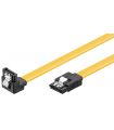 Cablu HDD SATA III - SATA 7 pini 90 grade 0.7m 6GBits Goobay 95022