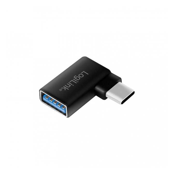 Adaptor USB 3.2 A mama - USB type C tata in unghi 90 grade LOGILINK AU0055