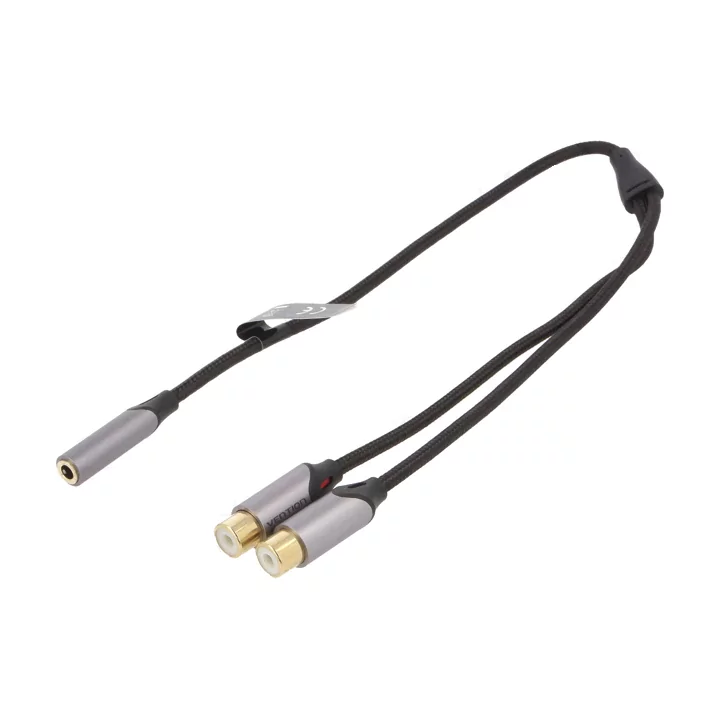 Cablu adaptor audio Stereo Jack 3.5 mm mama - 2x RCA mama 0.3m VENTION BCOHY