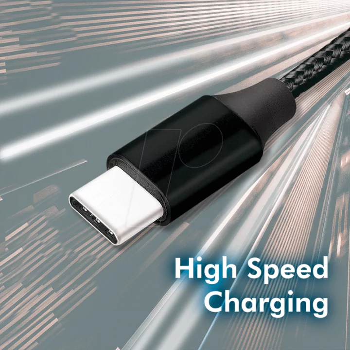 Cablu USB 2.0 A - USB type C 0.3m negru LOGILINK CU0139