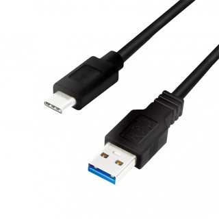 Cablu USB 3.0 A - USB type C 0.5m negru LOGILINK CU0167