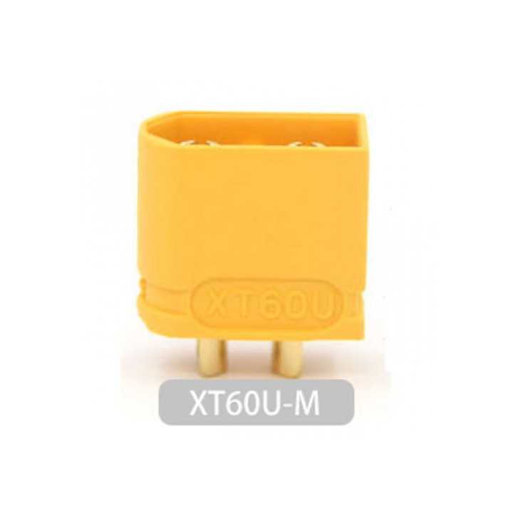 Mufa alimentare DC XT60 tata 2 pini pe cablu lipire galbena AMASS XT60U-M