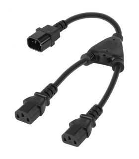Cablu splitter alimentare PC C14 - 2x C13 2300W 10A 250V