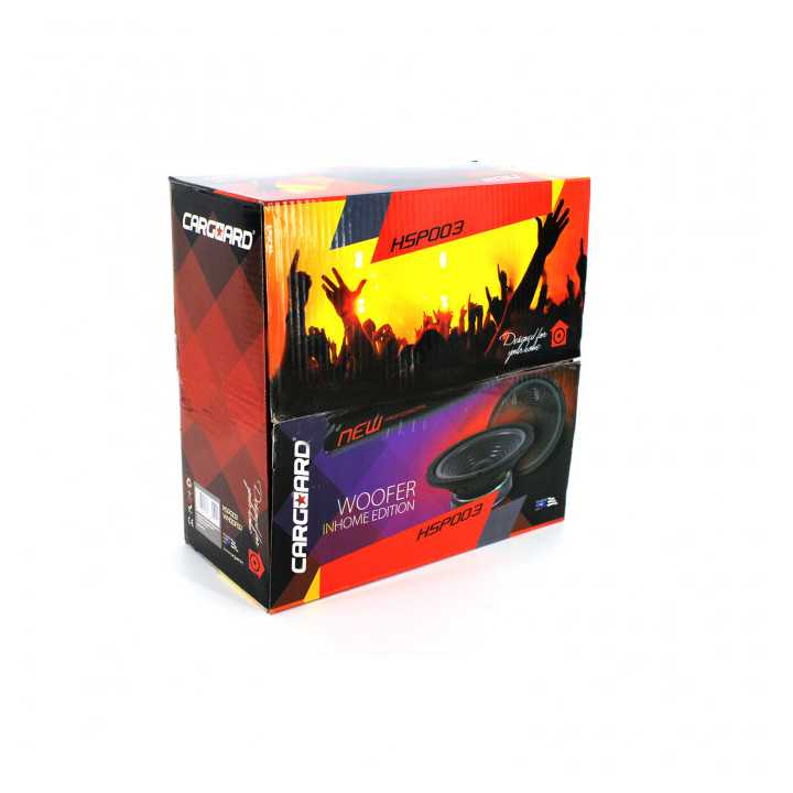 Difuzor HI-FI HOME 8" 203mm 100/200W 8 ohmi 37Hz-4.5kHz Carguard HSP003