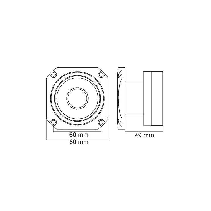 Dome 1.5" 100 200W8 ohmi M`N`C 33513