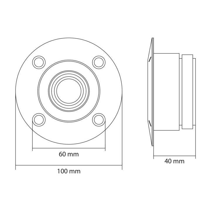 Tweeter Profesional 70W 8 Ohmi 2kHz-20kHz 100x40 mm M`N`C 33511