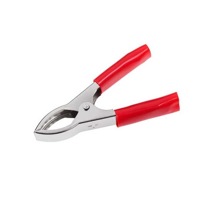 Clema crocodil rosu extra-mare 30A 75mm