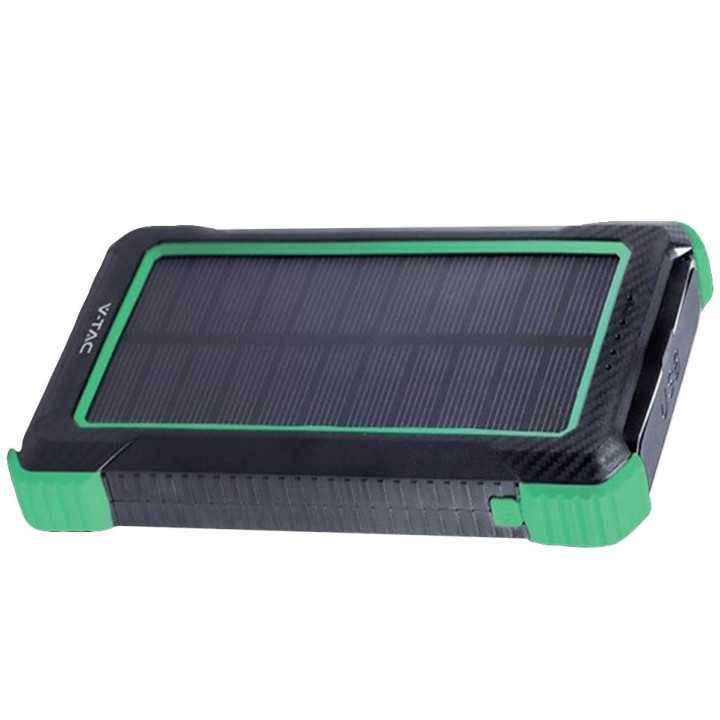 POWER BANK 10000mAh cu incarcare solara si Wireless V-TAC SKU-7835