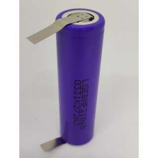 Acumulator Li-Ion 18650 LG 2200mAh 10A 3.7V cu lamele sudate LGEBMF21865