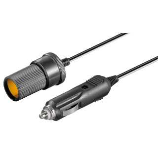 Extensie bricheta auto 12V tata-mama 2m 2x0.5mm2 cu siguranta 2.5A Goobay 11425