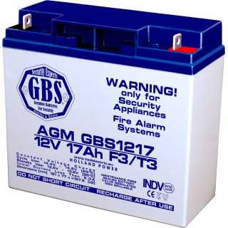 Acumulator AGM VRLA 12V 17Ah plumb acid 181x76x167mm T3 terminal GBS1217T3 TED002679