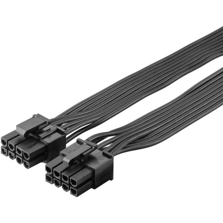 Cablu adaptor de alimentare ATX cu 8 pini tata la 6+2 tata pentru placa video PCI Express 0.23m Goobay 59714