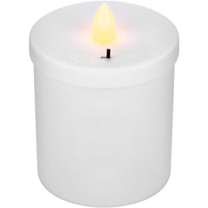 Lumanare LED candela rosie cu palpaire cu baterii 2x AA IP44 Goobay 60335